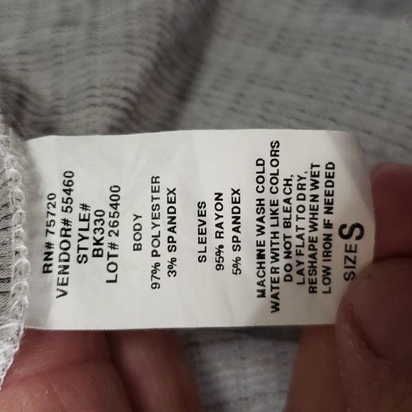 Bke Semi Sheer 3/4 Sleeve Top - Picture 6 of 6